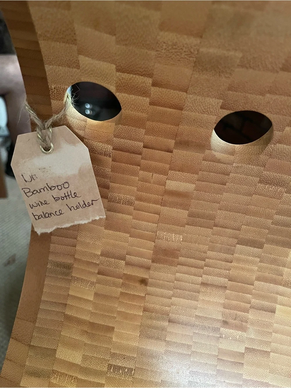 Bamboo Wine Bottle Holder - Natural Bamboo
